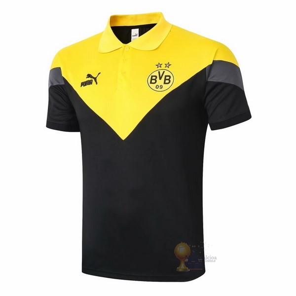 Calcio Maglie Polo Boroussia Dorotmund 2020 2021 Giallo Nero